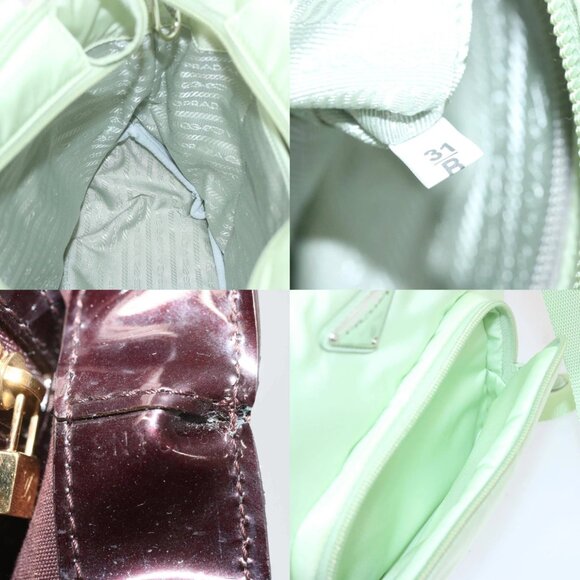 PRADA Hand Bag Nylon 2way Light Green Auth 68918AV - Picture 14 of 15